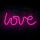 Forever Light LED Neon LOVE, Pink (Battery + USB)