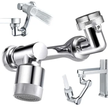 1080° Rotating Faucet Extender Aerator Chrome