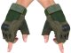Fingerless Tactical Gloves, Size XL, Khaki