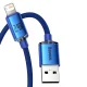 Baseus Crystal Shine USB to Lightning Cable 2.4A 1.2m Blue