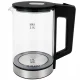 Electric Kettle, Glass, 1500W, 2L, LED Illumination, Black