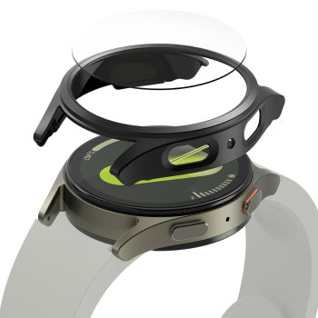 Ringke Slim Case & Tempered Glass for Samsung Galaxy Watch 7 44mm Black