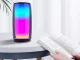 Portable Wireless Bluetooth Speaker with RGB Light and FM Radio, Black