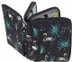 School Pencil Case Organizer with 4 Flaps, Flamingo
