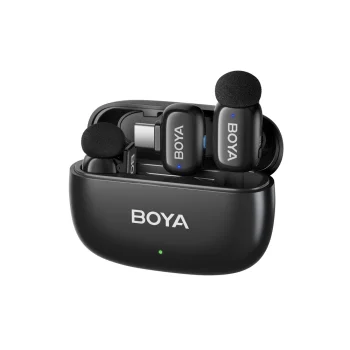 BOYA mini 2-02 wireless microphones 2.4GHz USB-C, black