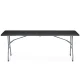 Plonos 440101 Folding Garden and Catering Table 244 cm, Black