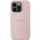 Guess Saffiano MagSafe Case for iPhone 14 Pro, Pink