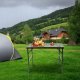 Gotel L71D1 Folding Aluminum Camping Table, 80x40 cm
