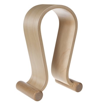 Maclean MC-815O Wooden Headphone Stand, Light Oak