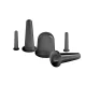 4Fizjo FACE+ Silicone Cupping Set for Face, 5 pcs, Black