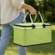 Collapsible Thermal Picnic Basket, Green