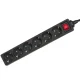 Maclean MCE195G Power Strip, 6 Schuko Sockets with Switch, 5m