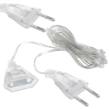 Christmas Tree Lights Extension Cable, Transparent, 5 m