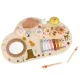 Wooden Musical Educational Table with Xylophone and Drum