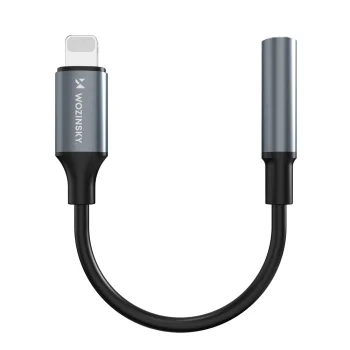 Wozinsky WALJ-01 Lightning to 3.5mm Mini Jack Audio Adapter, Black