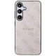 Guess 4G Collection Leather Metal Logo MagSafe Case for Samsung Galaxy S24, Pink