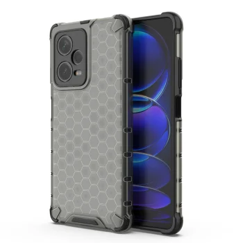 Case for Xiaomi Redmi Note 12 Pro+ Honeycomb Armored Hybrid Cover, Black