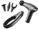 Back and Body Massage Gun with 4 Attachments, 30W, Black