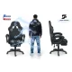 Gaming Chair with Footrest Ergonomic Swivel Lokar Sofotel