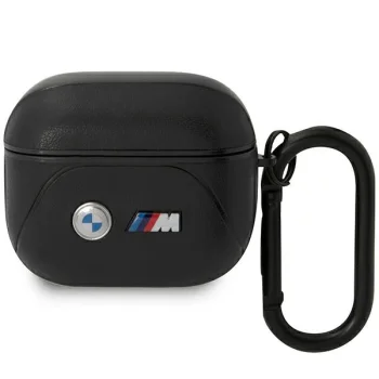 BMW AirPods 3 Case Leather Curved Line, Black