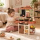 Children’s play kitchen with steam, LED and sounds, 55 pieces