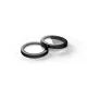 Etteri Camera Lens Protector for iPhone 16 / 16 Plus, Black