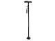 Folding Walking Cane with 6 LED Flashlight and 4-Point Base, Black
