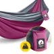 Mountain Goat Single Camping Hammock, Grey/Pink