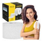 4FIZJO Sports Athletic Weightlifting Adhesive Thumb Cohesive Kinesiology Recovery Tape Wrap for Muscle Fitness, 5cm x 5m, White