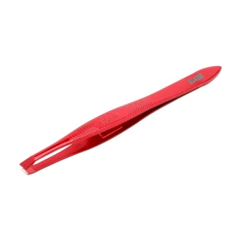 Nghia N-425 Slanted Tweezers for Eyebrows, Red
