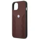 BMW iPhone 13 mini Case Leather Curve Perforate, Red