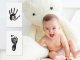 Baby Handprint and Footprint Kit, Clean-Touch Ink Pad for Newborn Keepsakes