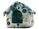 Soft pet house kennel bed white
