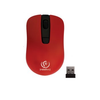 Rebeltec STAR Wireless Optical Mouse, Red