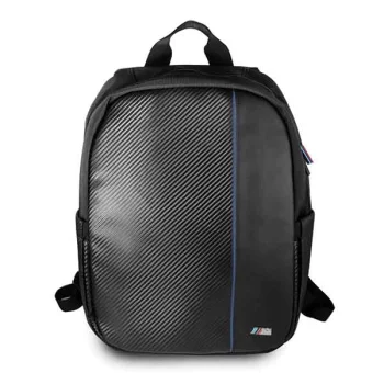 BMW Carbon Navy Stripe backpack a 16" laptop - black