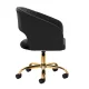 Beauty Salon Swivel Chair 4Rico QS-OF212G Velvet, Black