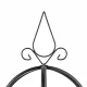 Metal Garden Pergola for Plants, 196 cm, Black