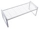 Metal shelf single level kitchen organizer stand white for