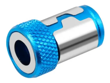 Magnetic Ring for 1/4" HEX Bits, Blue/Silver