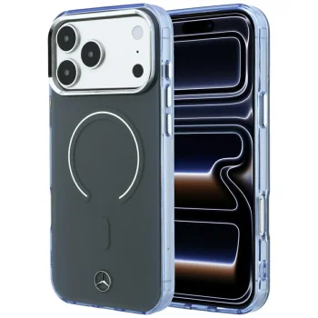 Mercedes Double Layer Iconic Logo MagSafe Case for iPhone 18 Pro Max / 17 Pro Max, Dark Gray