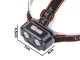 LED Headlamp XHP30 SMD Rechargeable, Model SQ-803