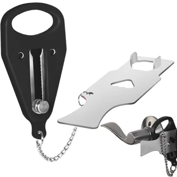 Portable Travel Door Lock, Black