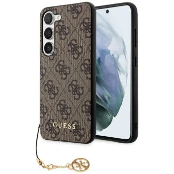 Guess Samsung Galaxy S23 Case 4G Charms Collection, Brown