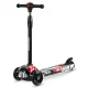 Ricokids Piko 3-Wheel Scooter - Black with Red and White Patterns | Kids\' Safe Ride
