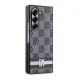 DKNY Checkered Pattern Printed Stripes Case for Samsung Galaxy Z Fold 6, Black