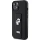 Karl Lagerfeld iPhone 15 Plus / 14 Plus Case Gripstand Saffiano, Black
