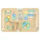 LULILO LUDO Wooden Educational Activity Table 2-in-1, Mint