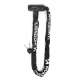 Wozinsky WZR-K2 Keyed Chain Bicycle Lock, Black