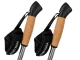 Adjustable Nordic Walking and Trekking Poles, Silver