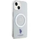 Apple iPhone 15 6.1\'\' US Polo Magsafe Collection Case Cover (USHMP15SUCIT), Transparent